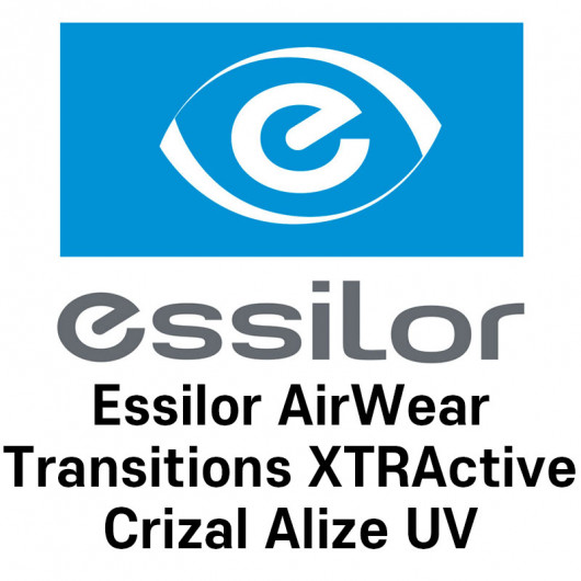 Очковые линзы Essilor AirWear Transitions XTRActive Crizal Alize UV Очковые линзы Essilor AirWear Transitions XTRActive Crizal Alize UV