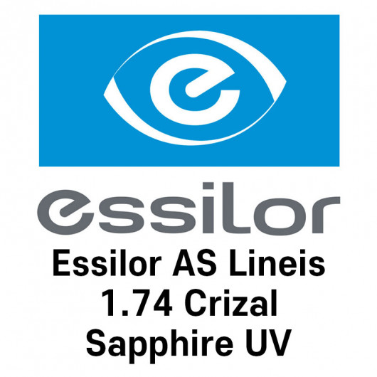 Очковые линзы Essilor AS Lineis 1.74 Crizal Sapphire UV Очковые линзы Essilor AS Lineis 1.74 Crizal Sapphire UV