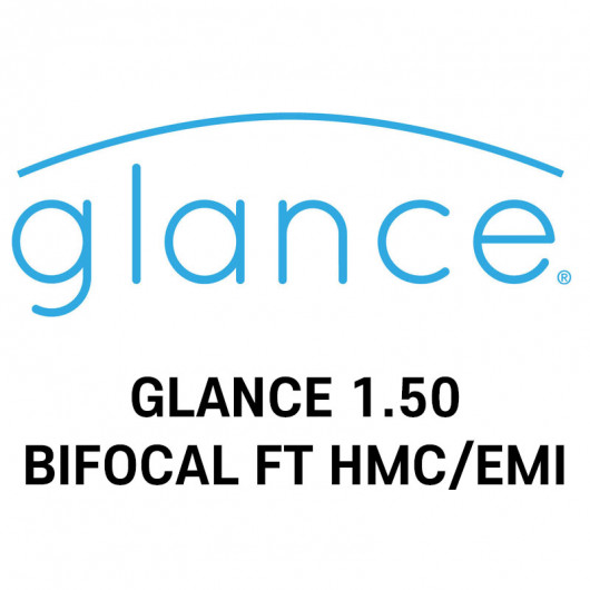 Линзы Полимер GLANCE 1.50 BIFOCAL FT HMC/EMI